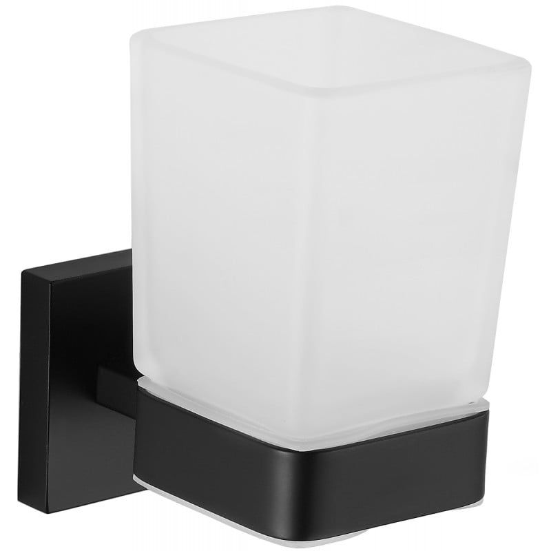 Kubek na szczoteczki ścienny Mexen Vox czarny 7x10,5 cm 1 szt.