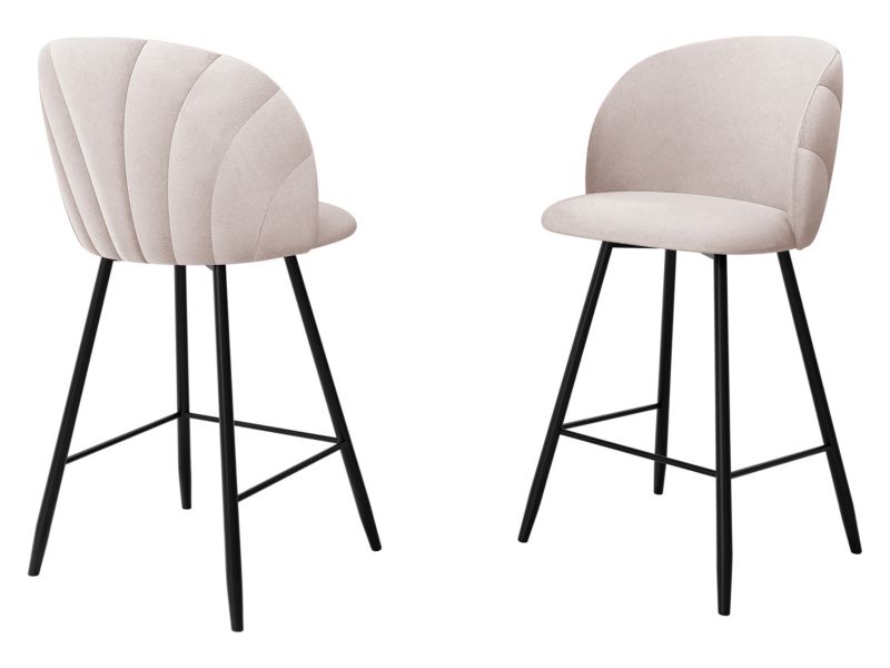 Hoker MIRJAN 24 tapicerowany z oparciem K99 H pudrowy róż 1 szt.