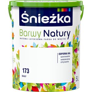 Farba Śnieżka Barwy Natury biała 5 l