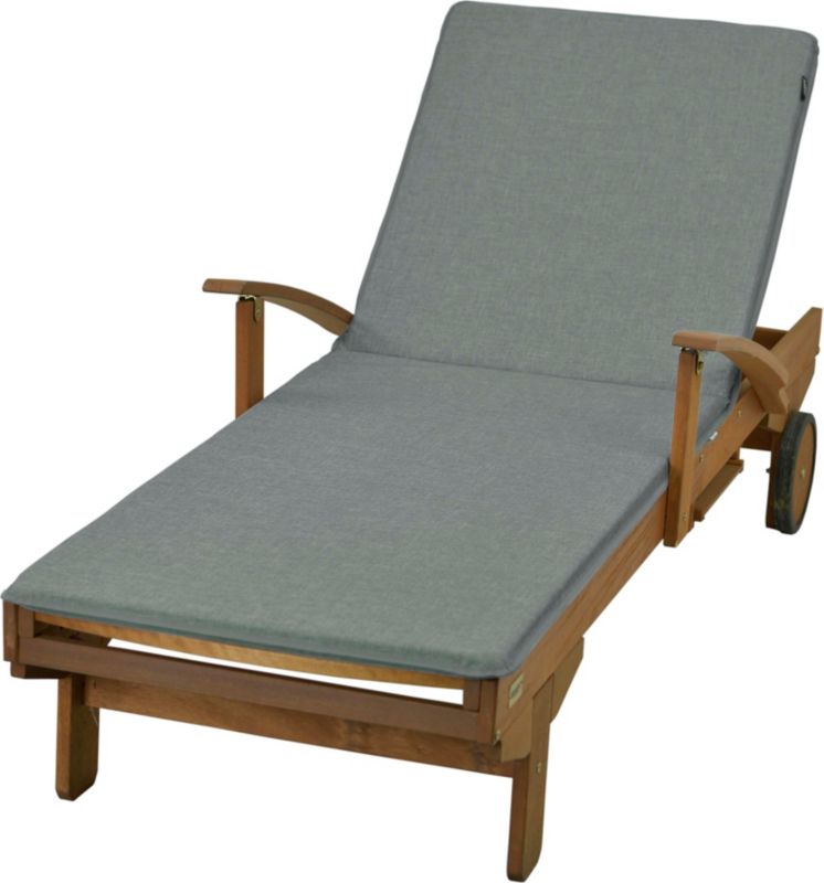 Poduszka na leżankę ogrodową AMPO szary 1 szt.