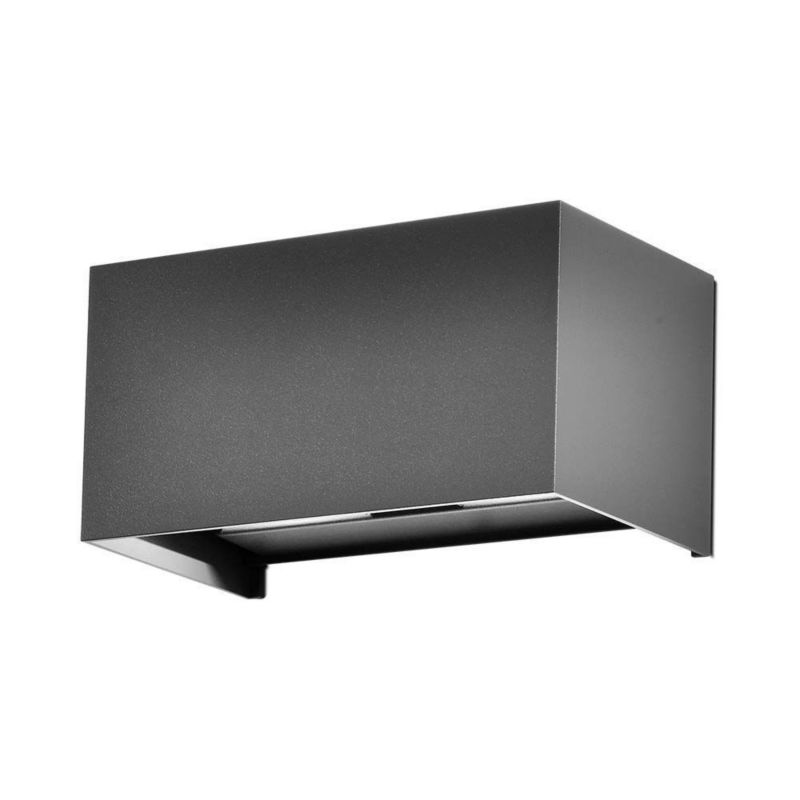 Kinkiet ścienny zewnętrzny V-TAC szary LED 24W 4000K 2720lm IP65 wym: 10 x 20 x 10 cm aluminium - 1 szt.