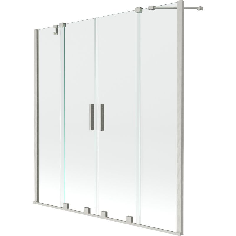 Parawan nawannowy ruchomy Mexen Velar transparentny 150x150 cm 1 szt.