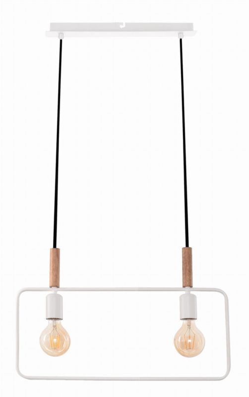 Lampa sufitowa Candellux Frame biała wym: 110 x 50 x 6 cm 2xE27 x 60W 1 szt.