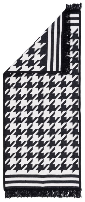 Dywan Multidecor Kilim Soft 60 x 130 cm pepitka czarno-biała 1 szt.