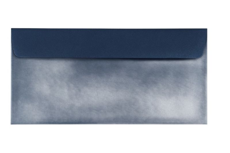 Koperty Ozdobne Neopak DL HK Perłowe Granatowe 120g. - Na zaproszenia 50 szt.