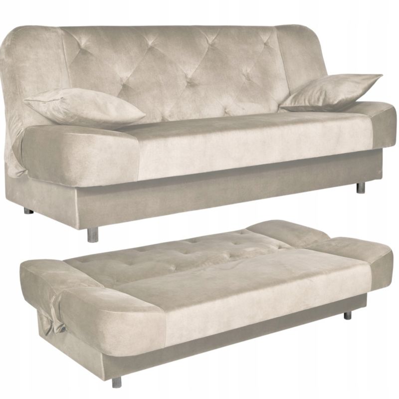 Kanapa do salonu rozkładana Family Meble Sara Karo beż 1szt