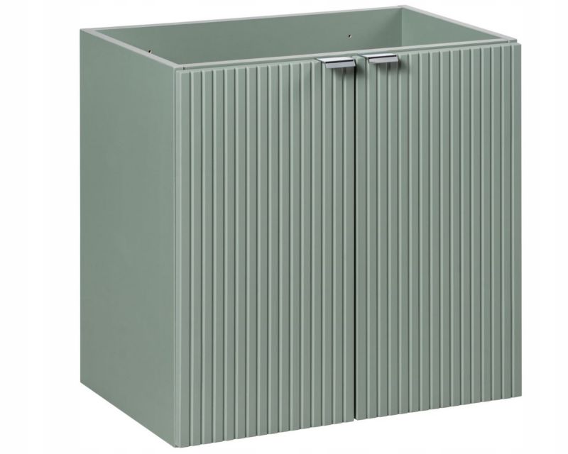 Szafka pod umywalkę Furnidea 60 cm szałwia ryflowany LINE REED GREEN 1 szt.