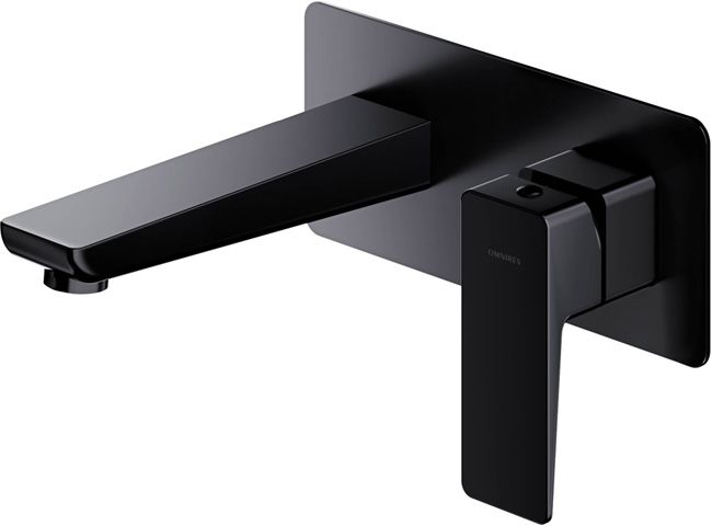 Bateria umywalkowa podtynkowa Omnires Alton czarna