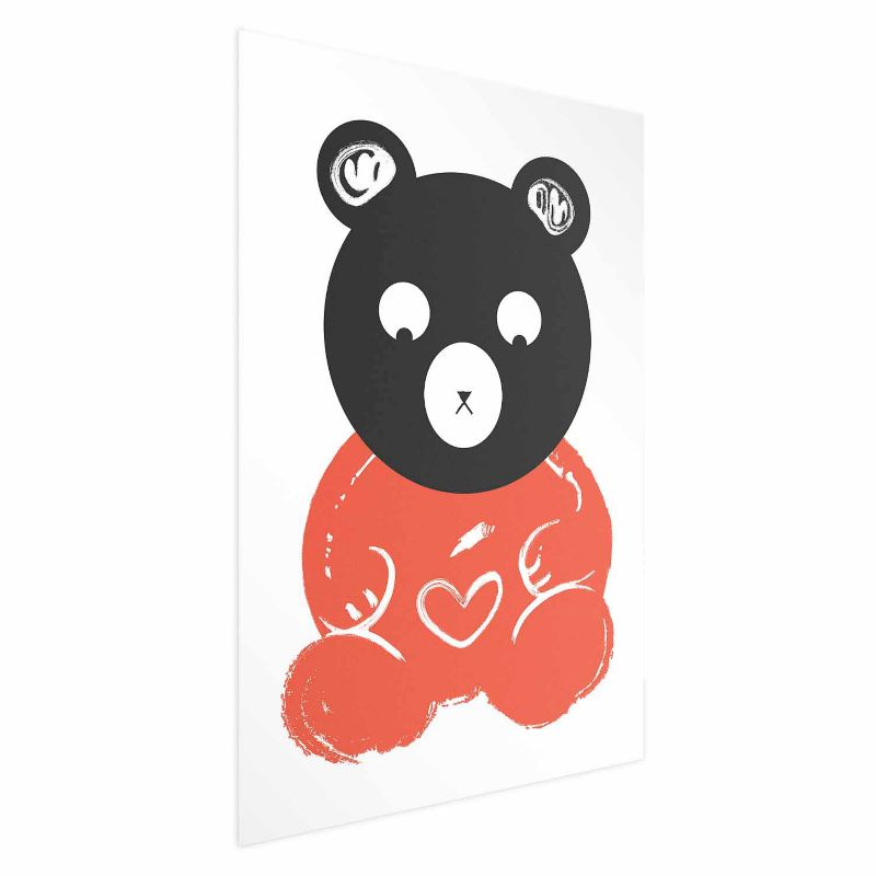 Plakat Artgeist Zamyślony miś 40x60 cm bez ramy bez marginesu 1 szt