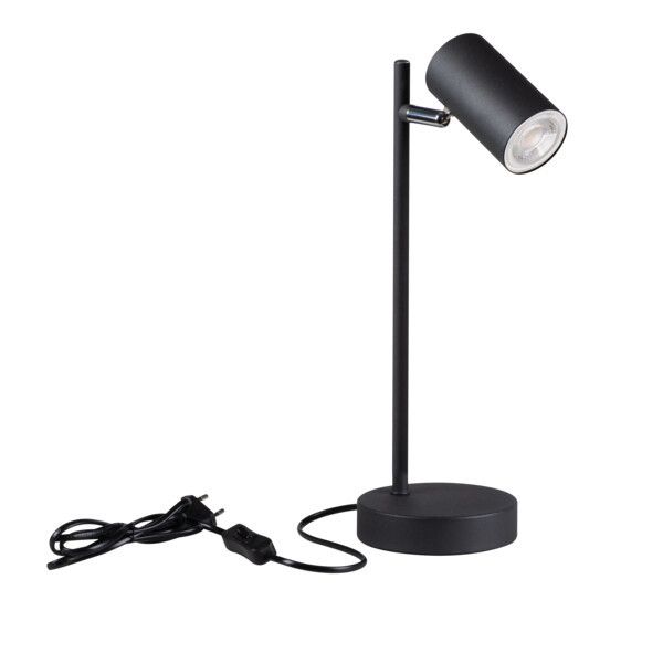 Lampka biurkowa Kanlux Evalo Tl czarna 1 x GU10 x 10W IP20 wym: 35 x 12 x 12 cm aluminium - 1 szt.