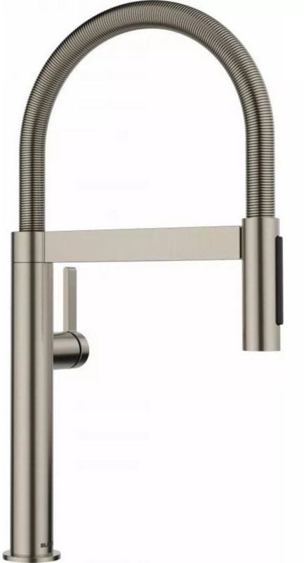 Bateria kuchenna Blanco Culina-S Mini, wyciągana wylewka, satin platinum, 1 szt.