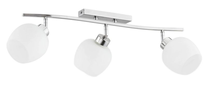 Lampa sufitowa Alfa Hannach chromowana biała wym: 24 x 13 x 63 cm 3xE27 x 60W 1 szt.