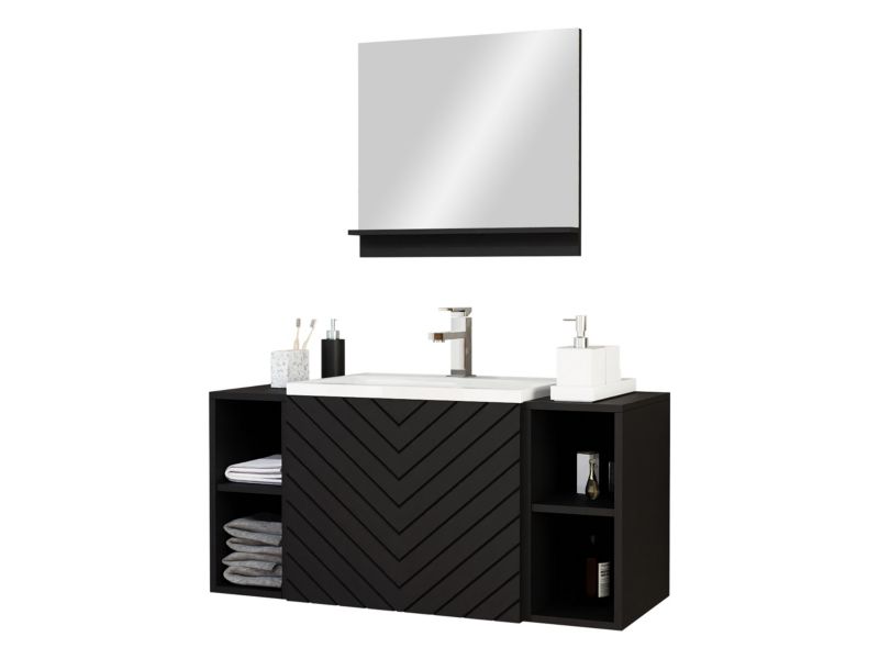 Meble łazienkowe MIRJAN 24 Nexso IX czarny 1 kpl.