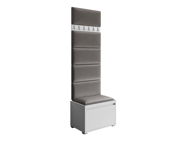 Zestaw do przedpokoju MIRJAN 24 Grawis 60 IV biały + szary 1 kpl.