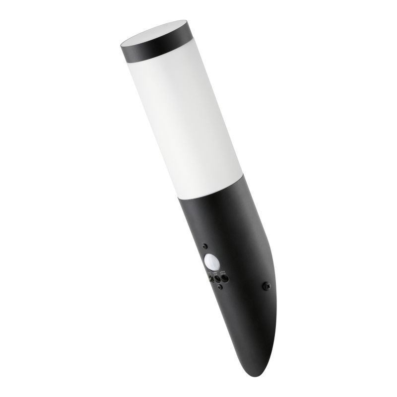 Kinkiet Hollis 1 x 15 W E27 z czujnikiem ruchu czarny