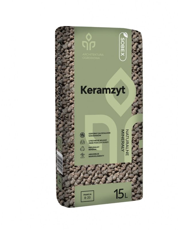 Keramzyt ogrodniczy 15 L (8-20), SOBEX, 1 szt.