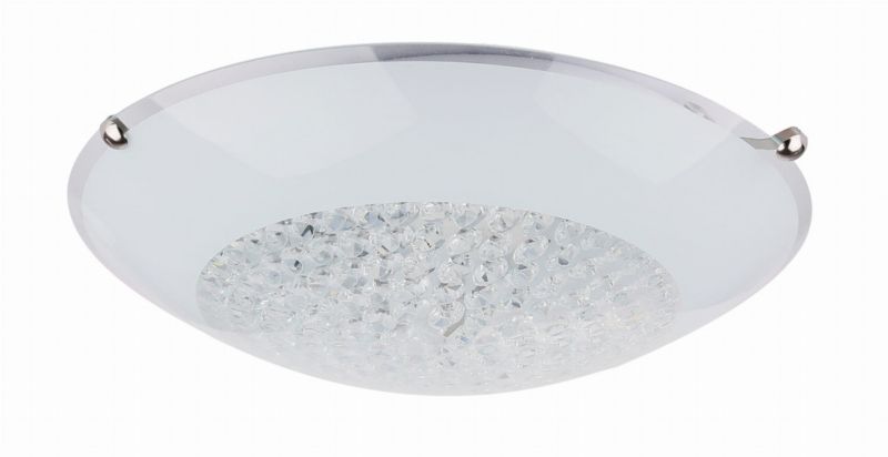 Plafon Candellux Pristina biały LED 16W 4000K 1300lm IP20 wym: 10 x 40 x 40 cm szkło - 1 szt.