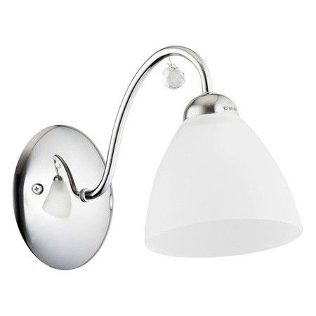 Kinkiet ścienny Alfa Amarillo chromowany biały 1 x E27 x 15W IP20 wym: 18,5 x 27 x 13 cm - 1 szt.