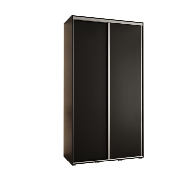 Szafa przesuwna Abiks CANNES 1 130 gł 45 czarny/czarny/srebrny 1szt.