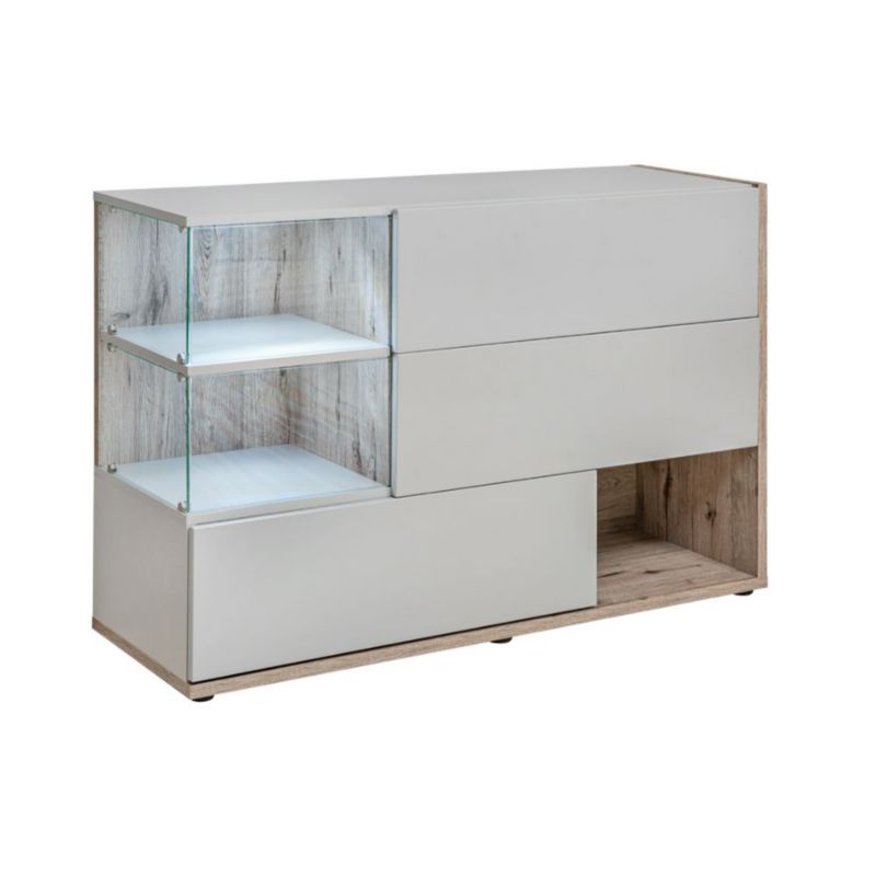 Komoda SILK 120 perłowy szary ASM Meble 1 szt.