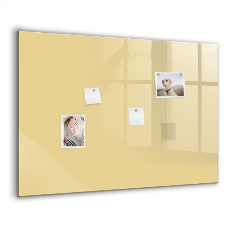 Szklana tablica magnetyczna Wallfluent 100x70 cm Kolor kremowy 1 szt.