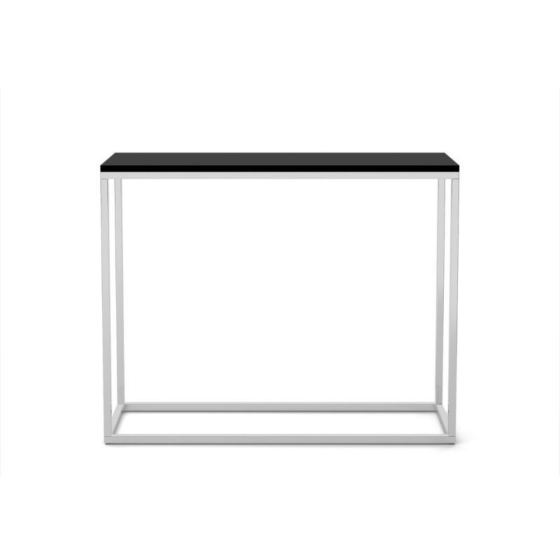 Konsola Bettso Well 100 cm stylowa do sypialni na chromowanym stelażu czarny 1szt.