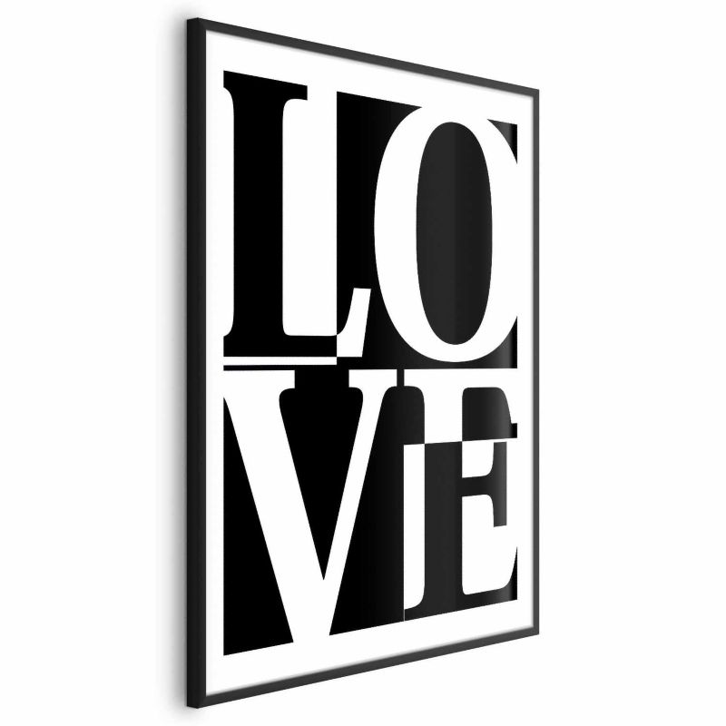 Plakat Artgeist Miłość 21x30 cm z ramą czarną 1 szt