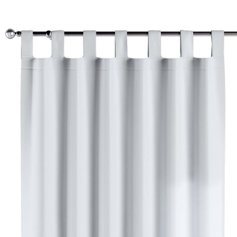 Zasłona na szelkach 1 szt. 130 x 260 cm Dekoria biały z połyskiem 1 szt.