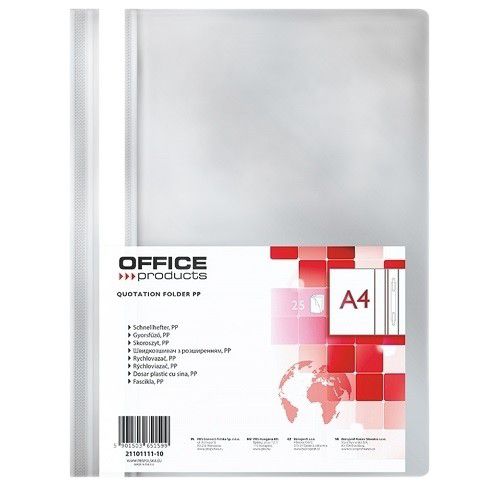 Skoroszyt A4 Office Products Skoroszyt A4 PP Szary 25 szt.
