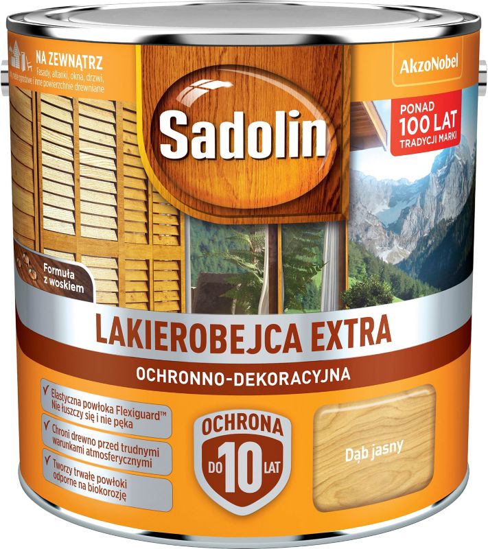 Lakierobejca Sadolin Extra dąb jasny 2,5 l
