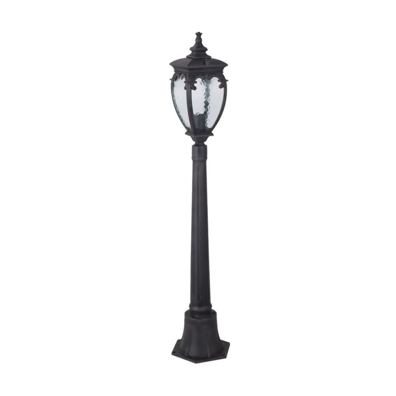 Lampa ogrodowa stojąca Maytoni Fleur czarno-transparentna 1 x E27 x 60W IP44 wym: 113 x 15 x 15 cm - 1 szt.