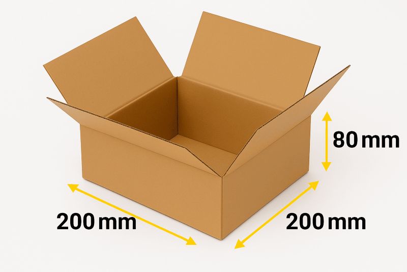 Kartony klapowe Neopak 200x200x80mm, 50 szt.