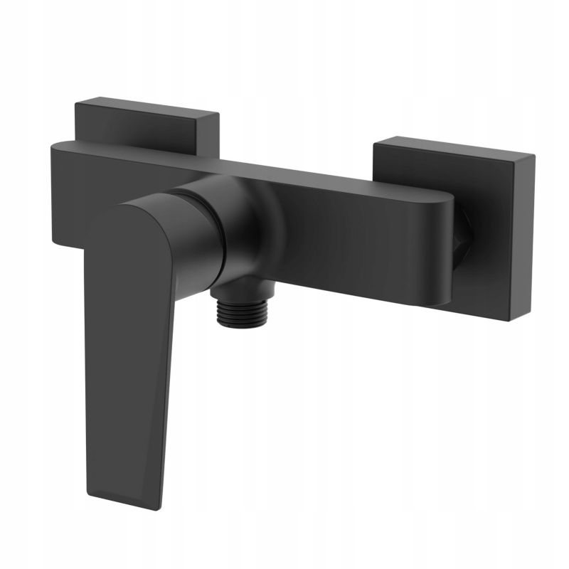 Bateria prysznicowa ścienna Durasan Orlando czarny mat 1-uchwytowa 1 szt.