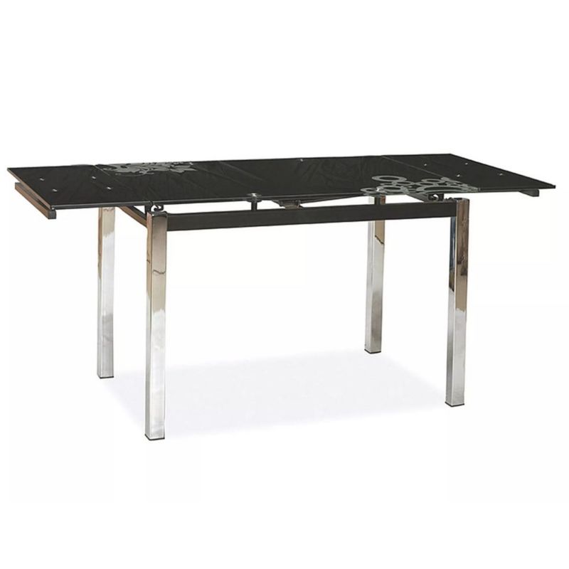 Stół Signal GD-017 110(170)x74 czarny rozkładany 1 szt