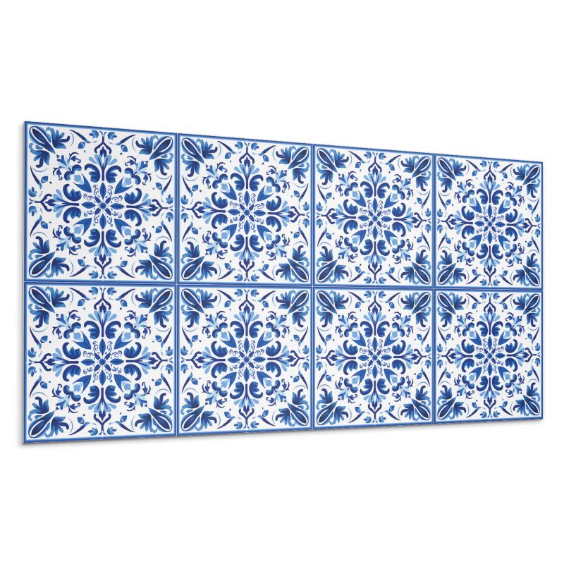 Kafelki samoprzylepne Wallfluent 40x20 cm Symetryczne kwiaty w harmonii 10 szt.