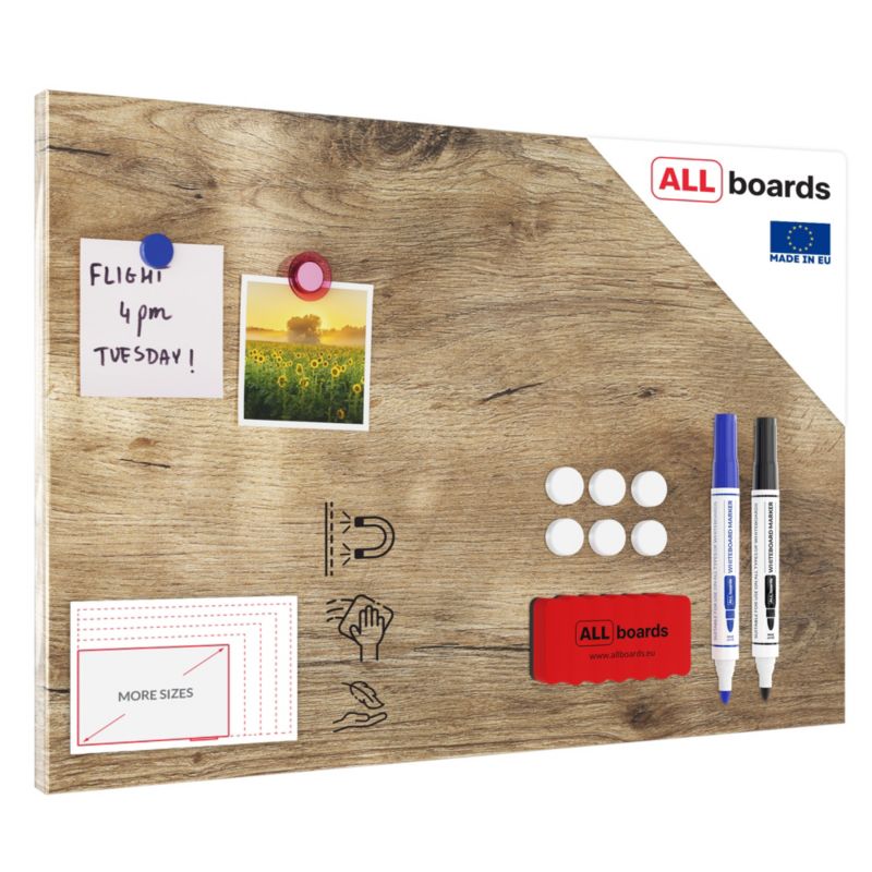 Tablica magnetyczna metalboards 60x40 cm ALLboards drewno 1 szt.