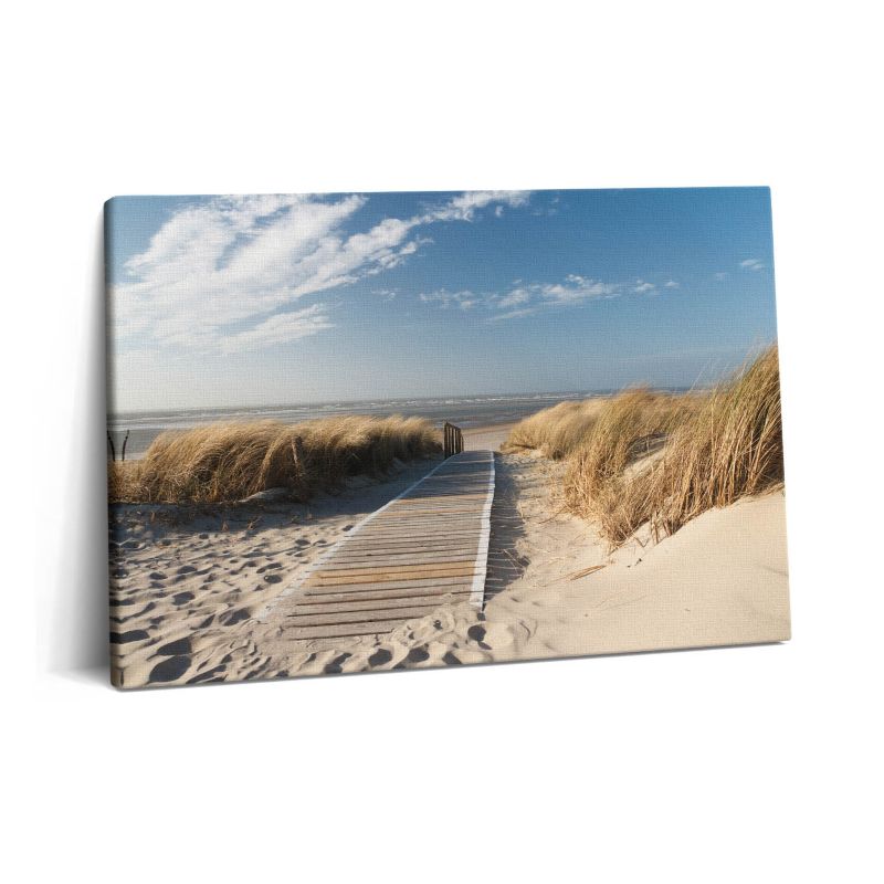 Obraz na płótnie Wallfluent 60x40 cm Widok na plażę i morze 1 szt.