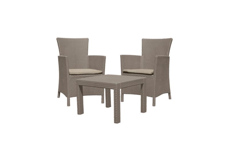 Zestaw mebli ogrodowych Keter Rosario Balcony Cappucino 1 kpl.