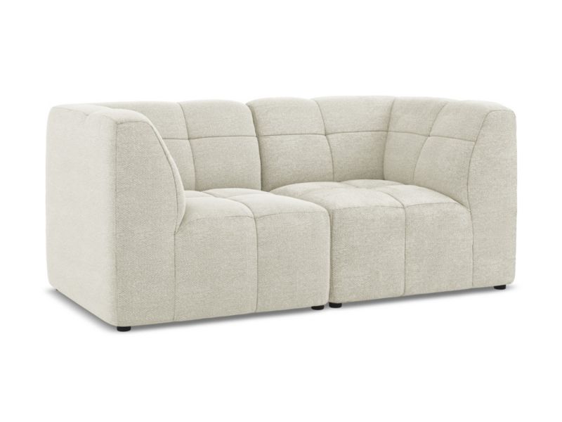 Modułowa sofa 2-osobowa LaMiaSofa GRADO z tkaniny bouclé 180x90 cm piaskowy 1 szt.