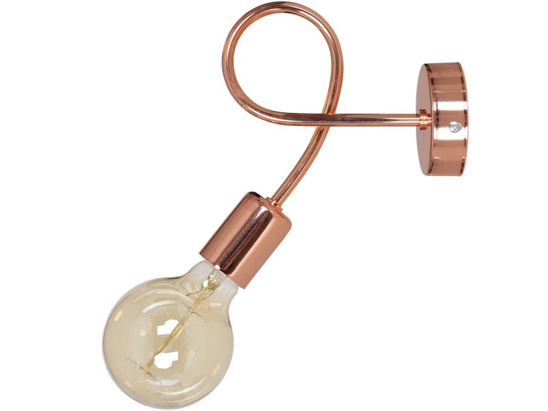 Lampa ścienna kinkiet Light Home LH Edison 1x E27 60W miedź 1szt.