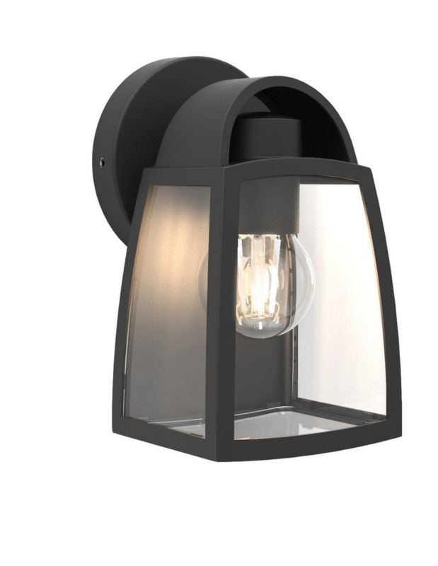 Kinkiet ścienny zewnętrzny Lutec Kelsey czarno-biały 1 x E27 x 40W IP44 wym: 20 x 12 x 12 cm - 1 szt.