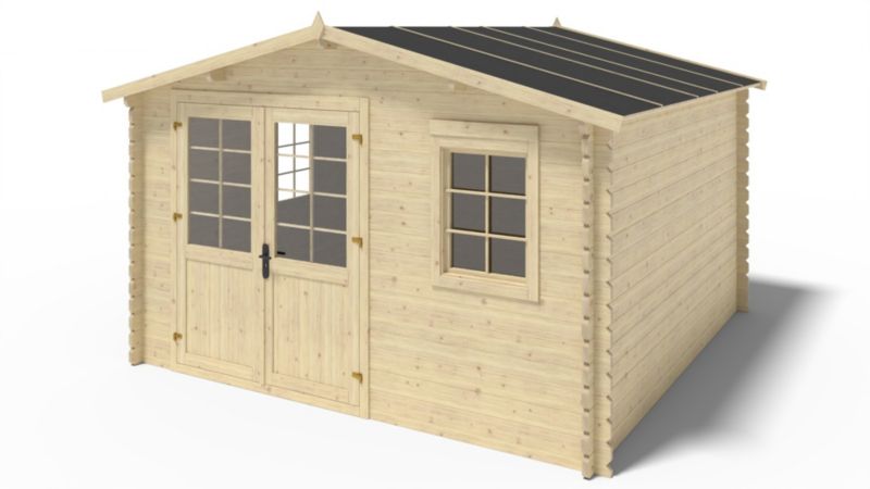 Domek ogrodowy ALTANKA 16 m2 - 4x4 m - 40 mm, drewniany, 1 szt.