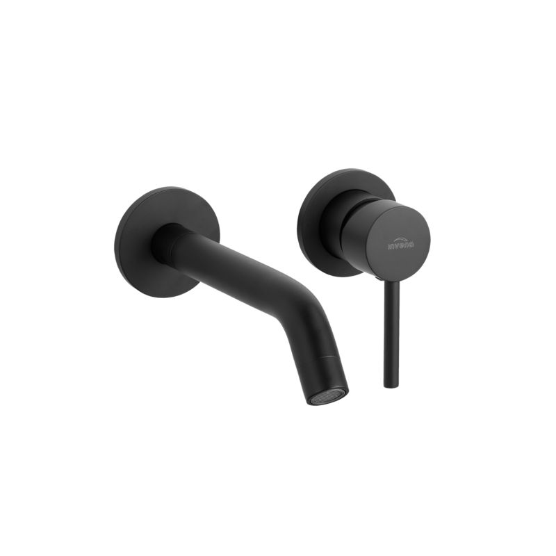 Bateria umywalkowa podtynkowa Invena Dafni czarny 1 szt.