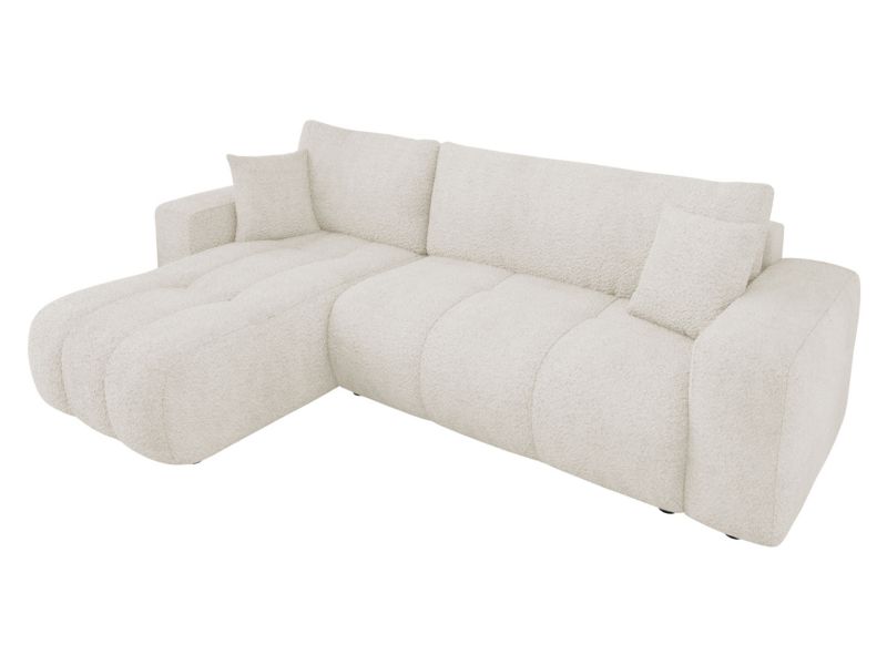 Narożnik z funkcją spania MIRJAN 24 Furyn szarobeżowa bukla 1 szt.