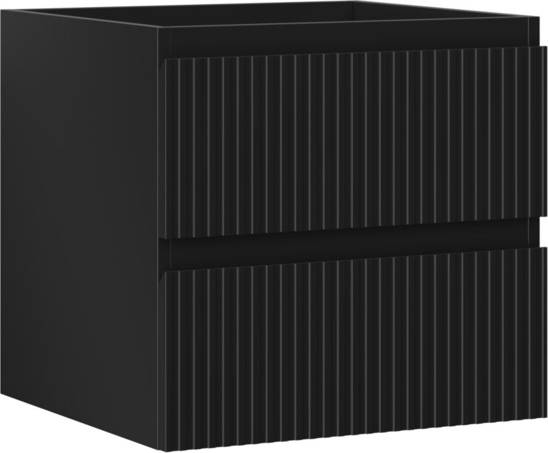 Szafka podumywalkowa Mexen Rivel czarna mat 50x47 cm 2 szuflady 1 szt.