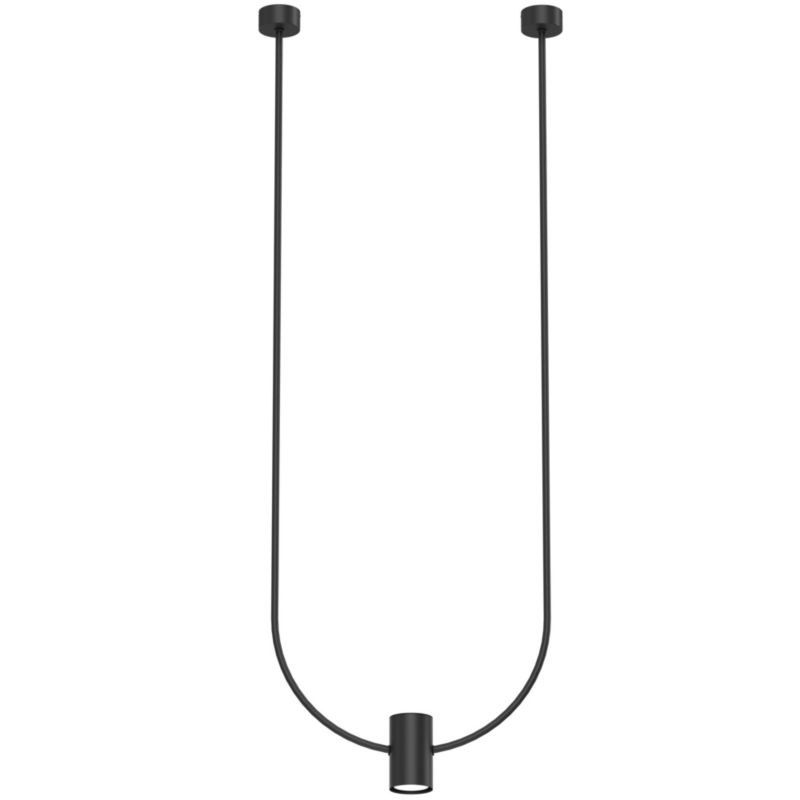 Lampa wisząca Shilo No. C 0855 czarna minimalistyczna 1xGU10 x 10W 1 szt.