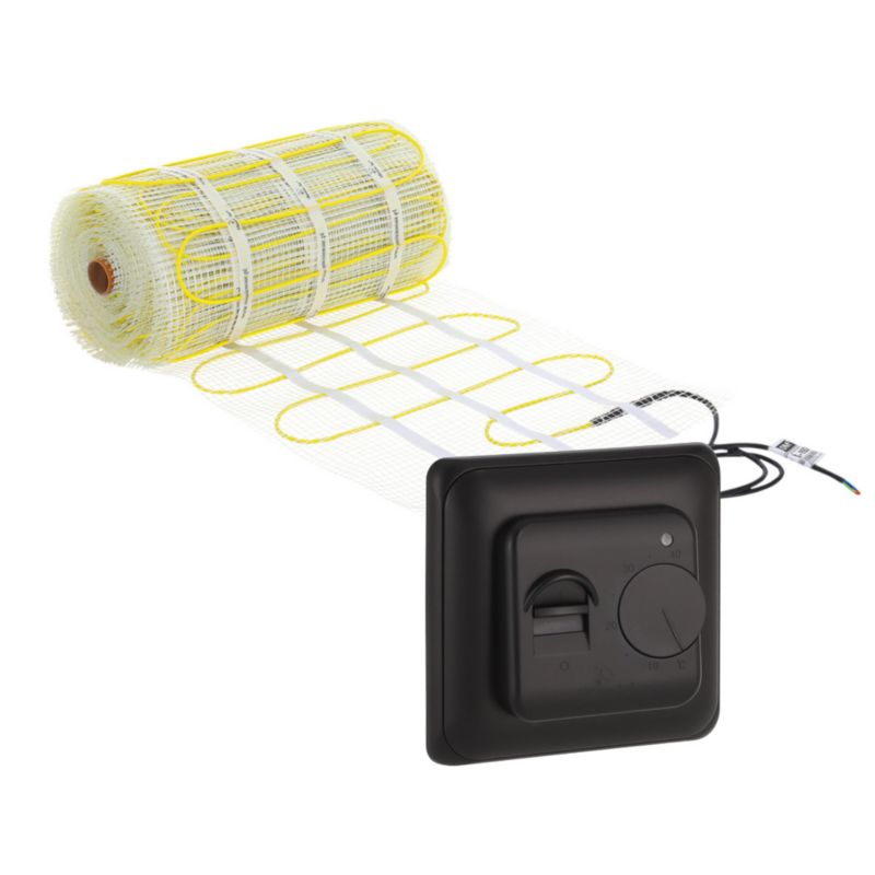 Zestaw mat grzewczych pod płytki Mission Air MA-160 6m² + Aries Czarny 1szt