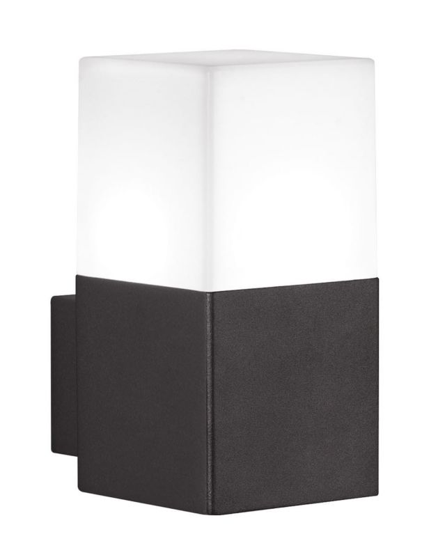 Kinkiet ścienny zewnętrzny Trio Hudson antracytowo-biały 1 x E14 x IP44 wym: 17 x 8,5 x 8,5 cm - 1 szt.