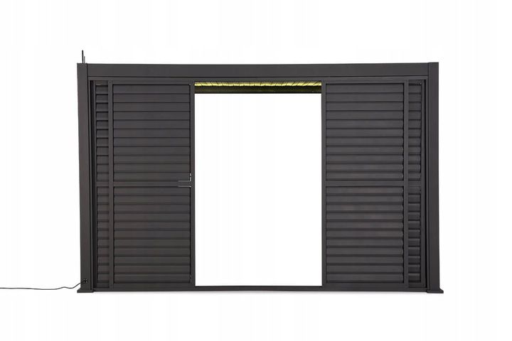 Drzwi Przesuwne Gutroof żaluzjowe do Pergoli PREMIUM 4m antracyt 1 szt