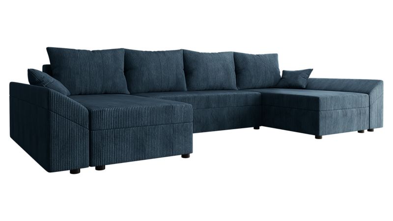 Narożnik z funkcją spania MIRJAN 24 Dante U Sztruks kobaltowy 1 szt.